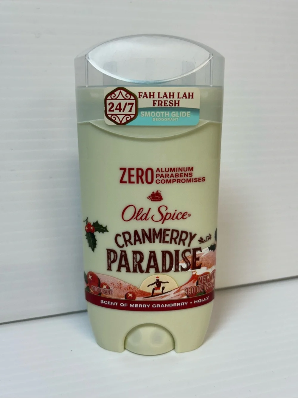 Old Spice CRANMERRY PARADISE Limited Edition Deodorant No Aluminum 3oz New